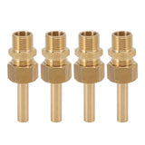 4 PCS Water Fountain Nozzles Pure Copper Large Hexagonal Direct Jet Nozzle Waterscape Single Nozzle Male Thread G3/8 - Side View