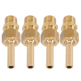 4 PCS Water Fountain Nozzles Pure Copper Large Hexagonal Direct Jet Nozzle Waterscape Single Nozzle Male Thread G3/8 - Top-Down View