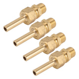 4 PCS Water Fountain Nozzles Pure Copper Large Hexagonal Direct Jet Nozzle Waterscape Single Nozzle Male Thread G3/8