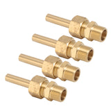 4 PCS Water Fountain Nozzles Pure Copper Large Hexagonal Direct Jet Nozzle Waterscape Single Nozzle Male Thread G3/8