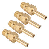 4 PCS Water Fountain Nozzles Pure Copper Large Hexagonal Direct Jet Nozzle Waterscape Single Nozzle Male Thread G3/8 - Extra Image
