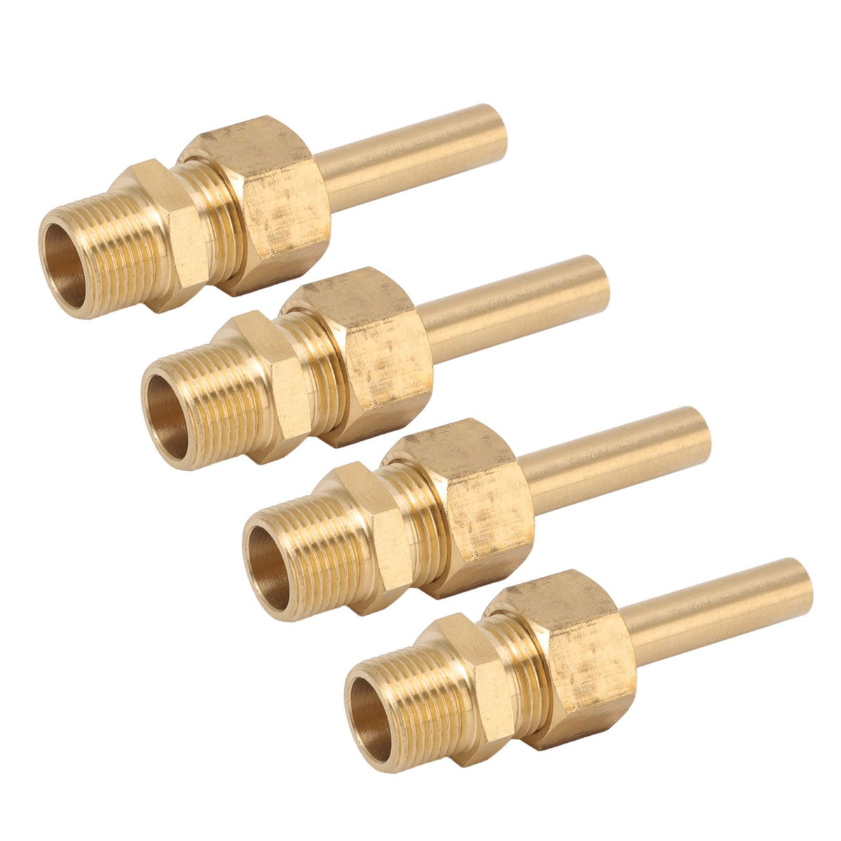 4 PCS Water Fountain Nozzles Pure Copper Large Hexagonal Direct Jet Nozzle Waterscape Single Nozzle Male Thread G3/8