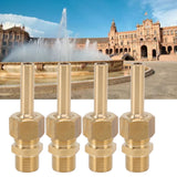 4 PCS Water Fountain Nozzles Pure Copper Large Hexagonal Direct Jet Nozzle Waterscape Single Nozzle Male Thread G3/8 - Extra Image