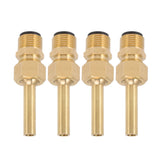 4 PCS Water Fountain Nozzles Pure Copper Large Hexagonal Direct Jet Nozzle Waterscape Single Nozzle Male Thread G1/2 - Front View