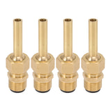 4 PCS Water Fountain Nozzles Pure Copper Large Hexagonal Direct Jet Nozzle Waterscape Single Nozzle Male Thread G1/2 - Side View