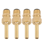 4 PCS Water Fountain Nozzles Pure Copper Large Hexagonal Direct Jet Nozzle Waterscape Single Nozzle Male Thread G1/2 - Top-Down View