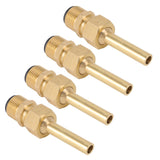 4 PCS Water Fountain Nozzles Pure Copper Large Hexagonal Direct Jet Nozzle Waterscape Single Nozzle Male Thread G1/2 - Close-Up Angle