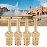 4 PCS Water Fountain Nozzles Pure Copper Large Hexagonal Direct Jet Nozzle Waterscape Single Nozzle Male Thread G1/2