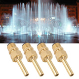 4 PCS Water Fountain Nozzles Pure Copper Large Hexagonal Direct Jet Nozzle Waterscape Single Nozzle Male Thread G1/2