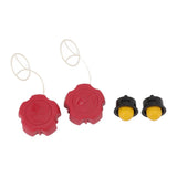 2 Set Lawn Mower Fuel Cap Primer Bulb Replacement Part Kit for Fuxtec FX RM 1630 1855 1860 2055 2060 2060PRO - Front View