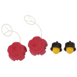 2 Set Lawn Mower Fuel Cap Primer Bulb Replacement Part Kit for Fuxtec FX RM 1630 1855 1860 2055 2060 2060PRO - Low Angle