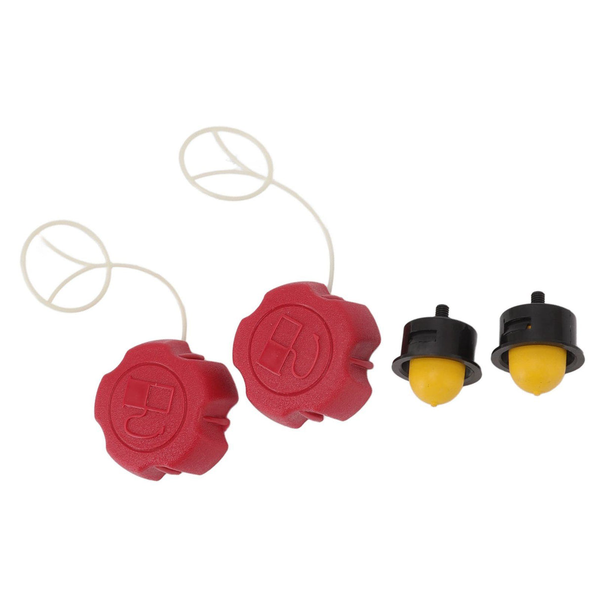2 Set Lawn Mower Fuel Cap Primer Bulb Replacement Part Kit for Fuxtec FX RM 1630 1855 1860 2055 2060 2060PRO