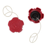 2 Set Lawn Mower Fuel Cap Primer Bulb Replacement Part Kit for Fuxtec FX RM 1630 1855 1860 2055 2060 2060PRO - Extra Image