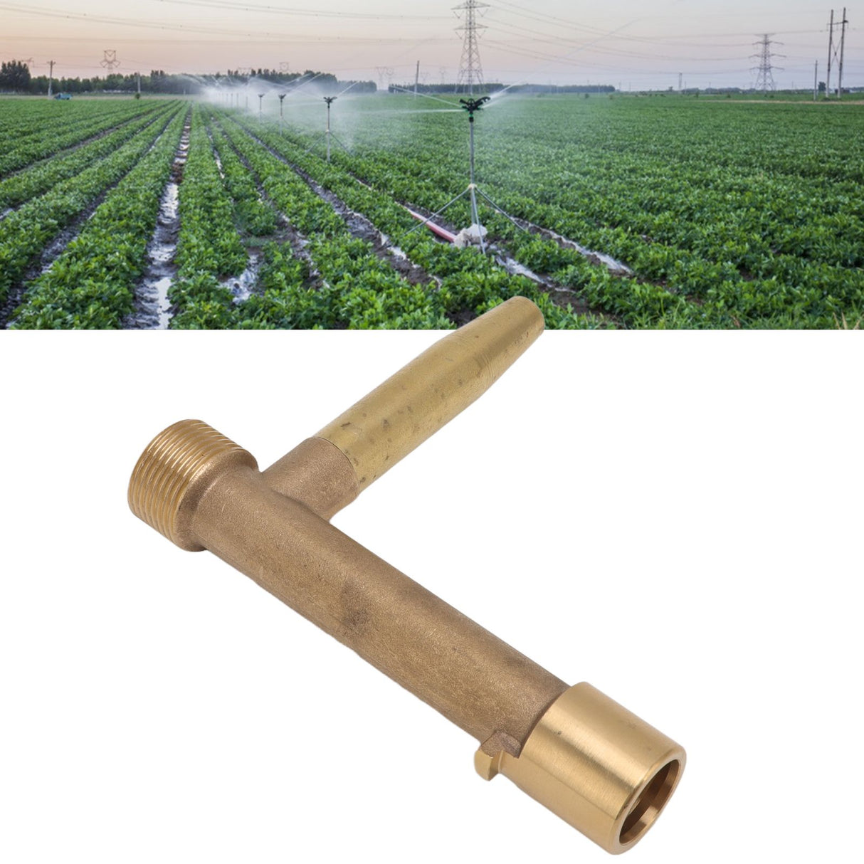 Quick Water Intake Valve Key G1 Male Thread Brass Quick Coupler Valve Hose for Underground Irrigation