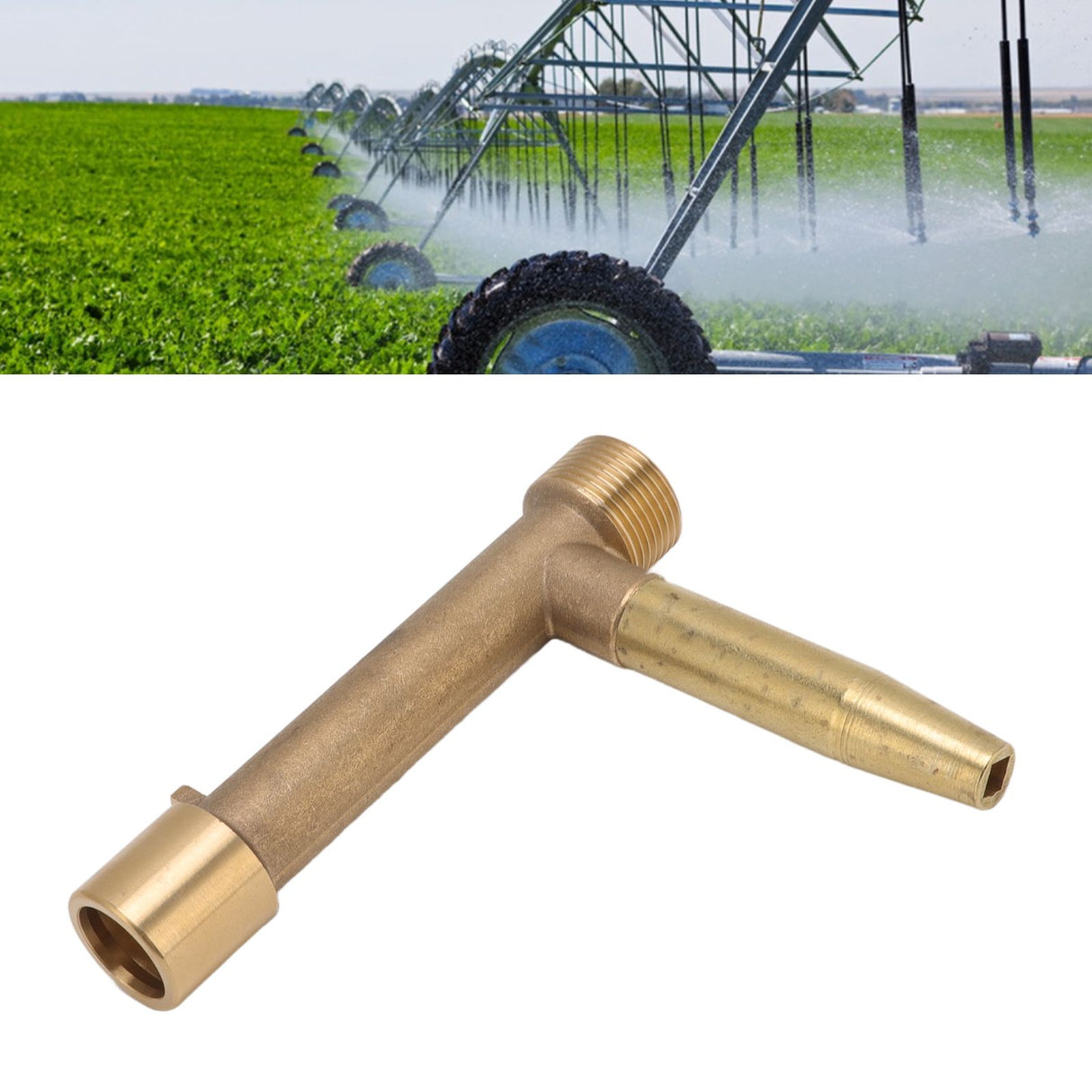 Quick Water Intake Valve Key G1 Male Thread Brass Quick Coupler Valve Hose for Underground Irrigation