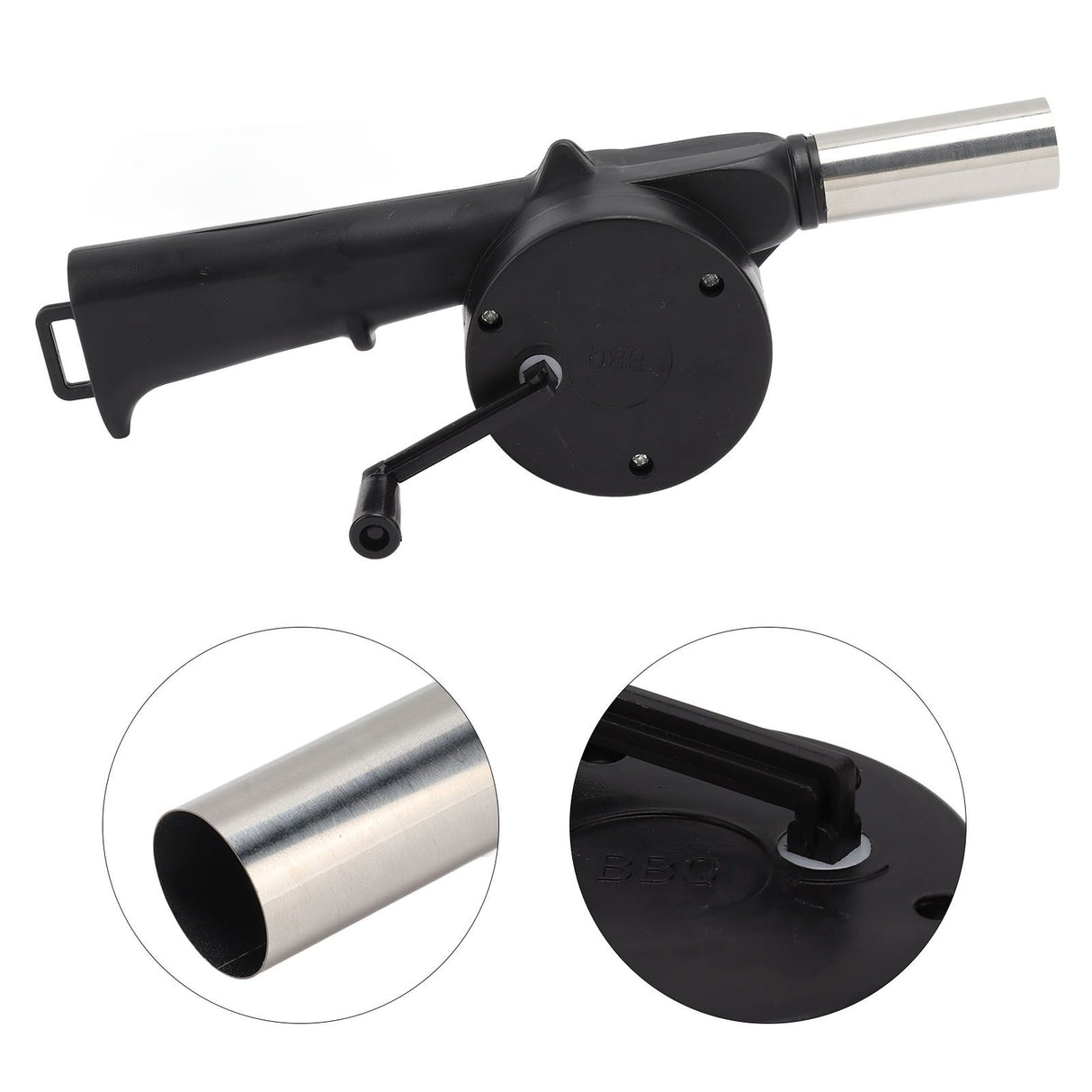 Hand Crank Blower Small Lightweight Portable Time Saving Multi Purpose Hand Crank BBQ Fan for Camping Fireplace Bonfire