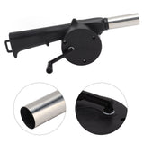 Hand Crank Blower Small Lightweight Portable Time Saving Multi Purpose Hand Crank BBQ Fan for Camping Fireplace Bonfire