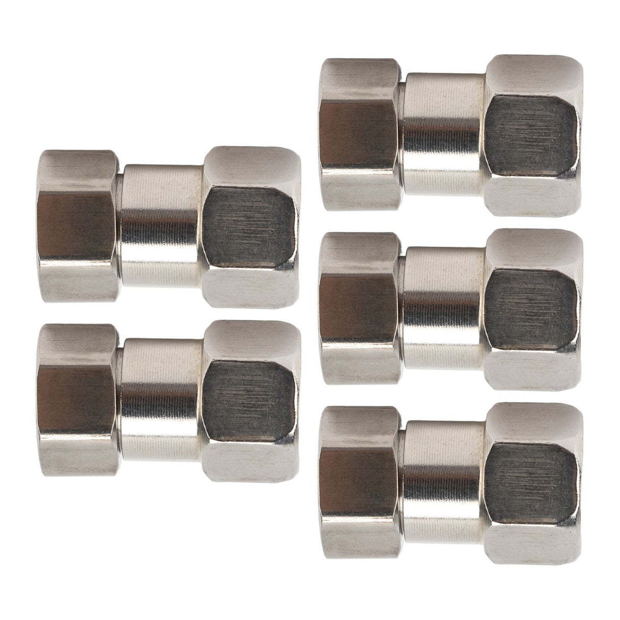 5PCS Plumbing Fittings Stainless Steel Female Thread Pipe Adapter Fittings for Shower Water Heater G3/4