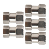 5PCS Plumbing Fittings Stainless Steel Female Thread Pipe Adapter Fittings for Shower Water Heater G3/4