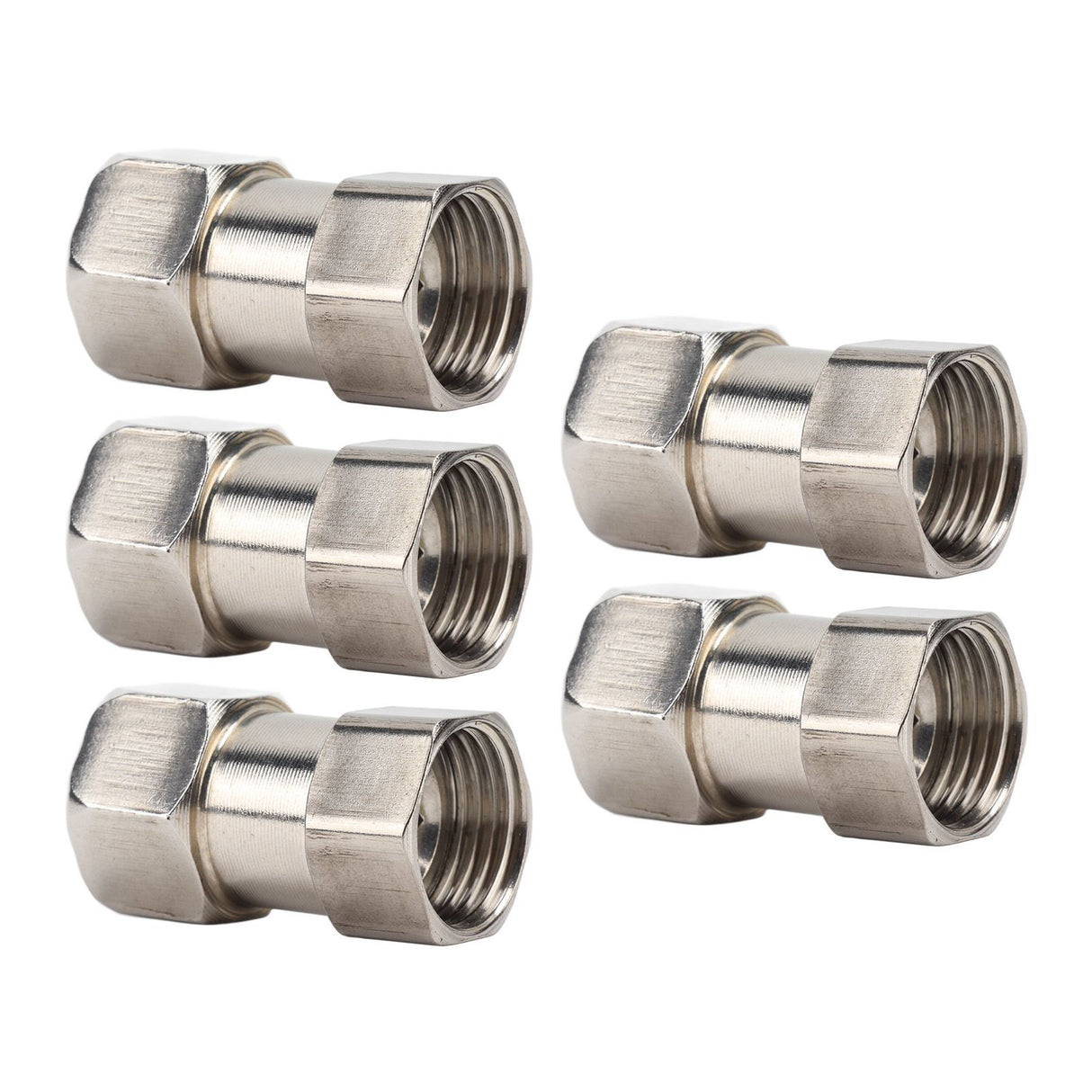 5PCS Plumbing Fittings Stainless Steel Female Thread Pipe Adapter Fittings for Shower Water Heater G3/4