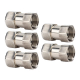 5PCS Plumbing Fittings Stainless Steel Female Thread Pipe Adapter Fittings for Shower Water Heater G3/4 - 45-Degree Angle