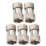 5PCS Plumbing Fittings Stainless Steel Female Thread Pipe Adapter Fittings for Shower Water Heater G3/4