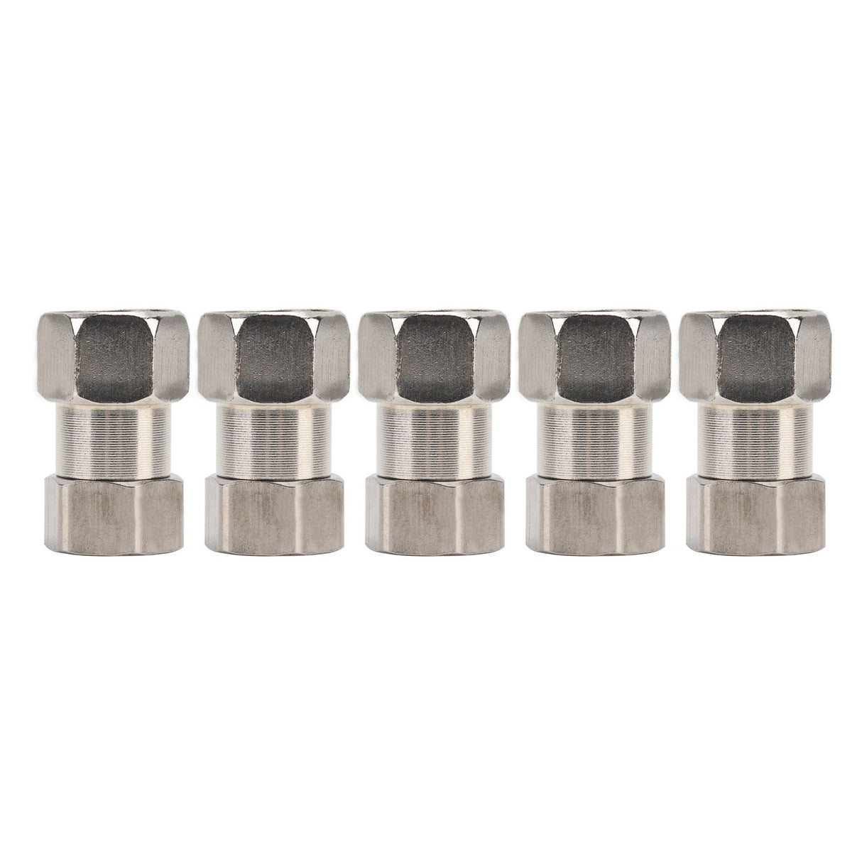 5PCS Plumbing Fittings Stainless Steel Female Thread Pipe Adapter Fittings for Shower Water Heater G3/4
