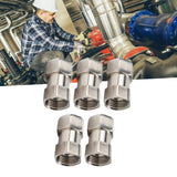 5PCS Plumbing Fittings Stainless Steel Female Thread Pipe Adapter Fittings for Shower Water Heater G3/4