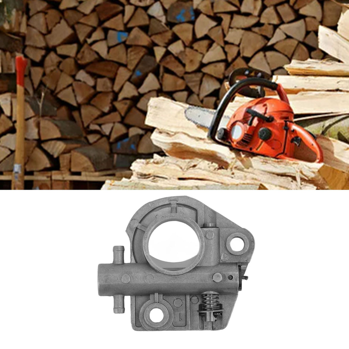 Oil Pump for CS3050 CS3400 CS3450 GC34 CS340 CS341 CS345 CS346 Chainsaw Aluminum Iron Oil Pump Repace for 43700239130