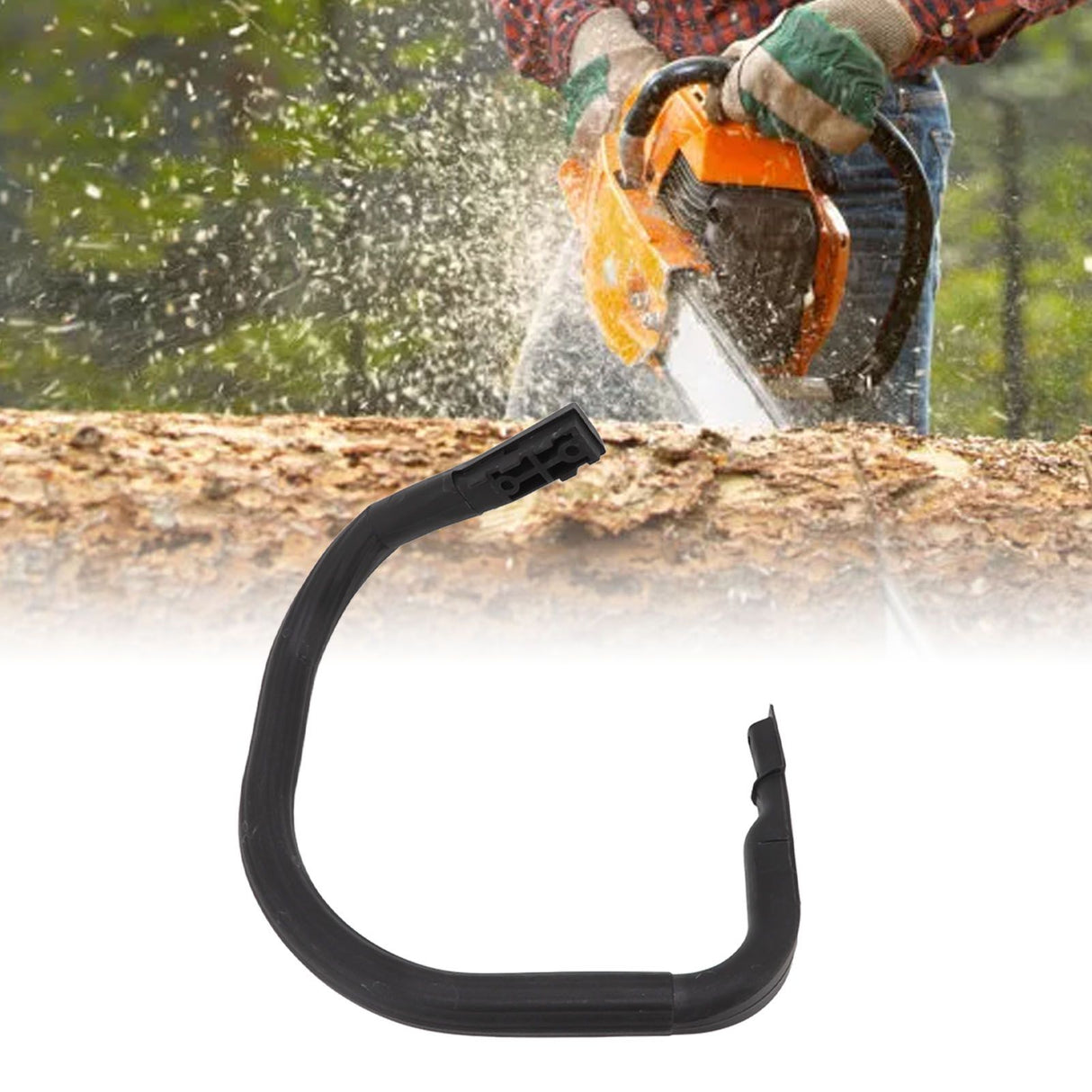 Chainsaw Front Handle Bar Curved Design ABS Chain Saw Accessory Part for MS240 160