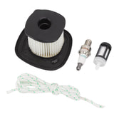 Blower Air Filter Fuel Filter Spark Plug Kit Set for Stihl SH86 SH86C BG86CE BG86Z BG86CEZ - 45-Degree Angle