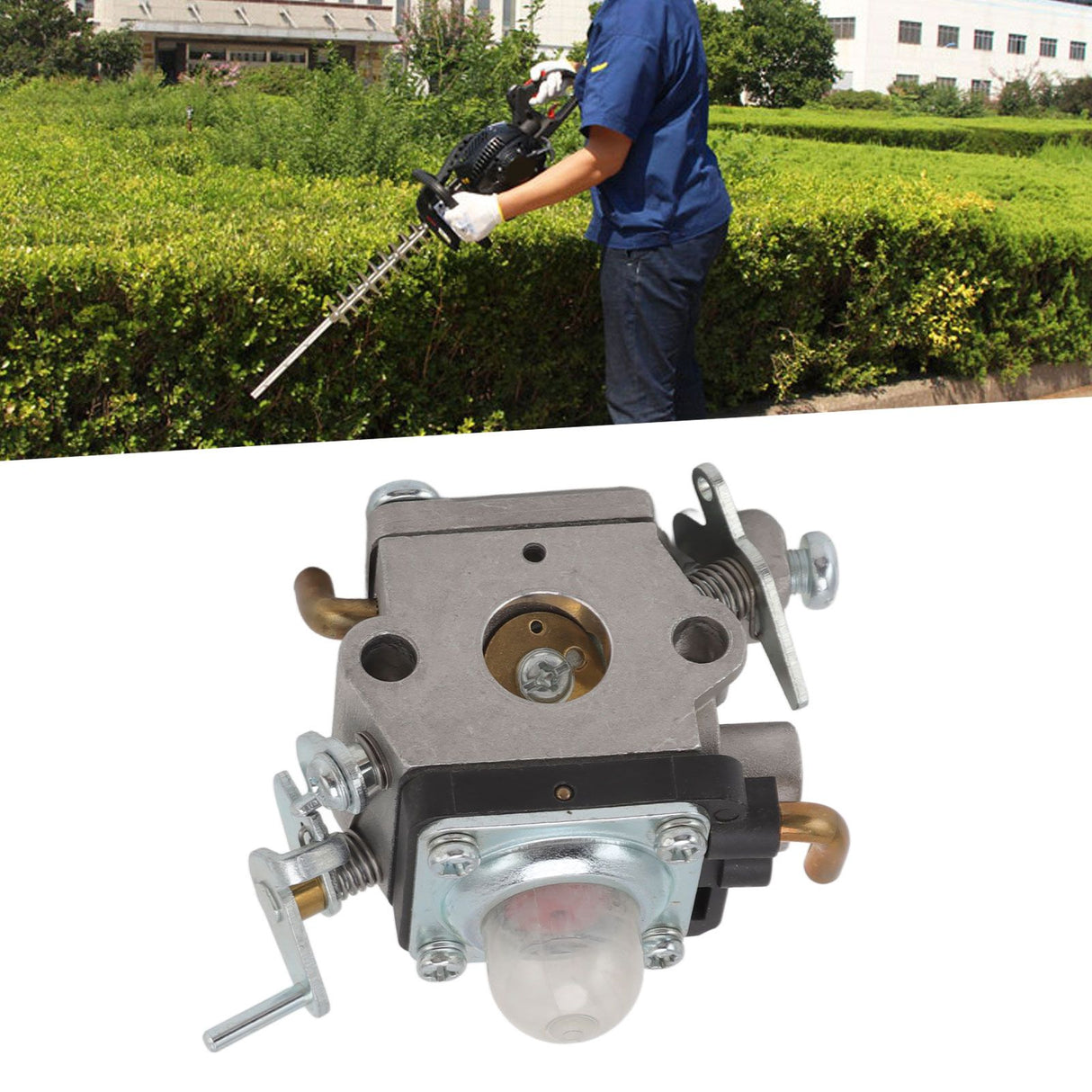 Aluminium Carburetor for Husqvarna 122HD45 for Redmax CHT220 for Jonsered HT2223 Lawn Mower Part