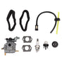 Carburetor Repair Sponge Ring Tube Kit for Ryobi RLT26CDSN for Homelite HlT25CNB Trimmer Replacement Part