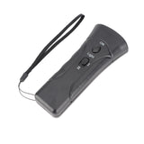 Dog Barking Deterrent Ultrasound Dual Horn Handheld Dog Bark Control Training Device for Outdoor Black