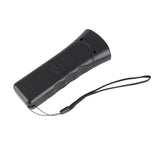 Dog Barking Deterrent Ultrasound Dual Horn Handheld Dog Bark Control Training Device for Outdoor Black