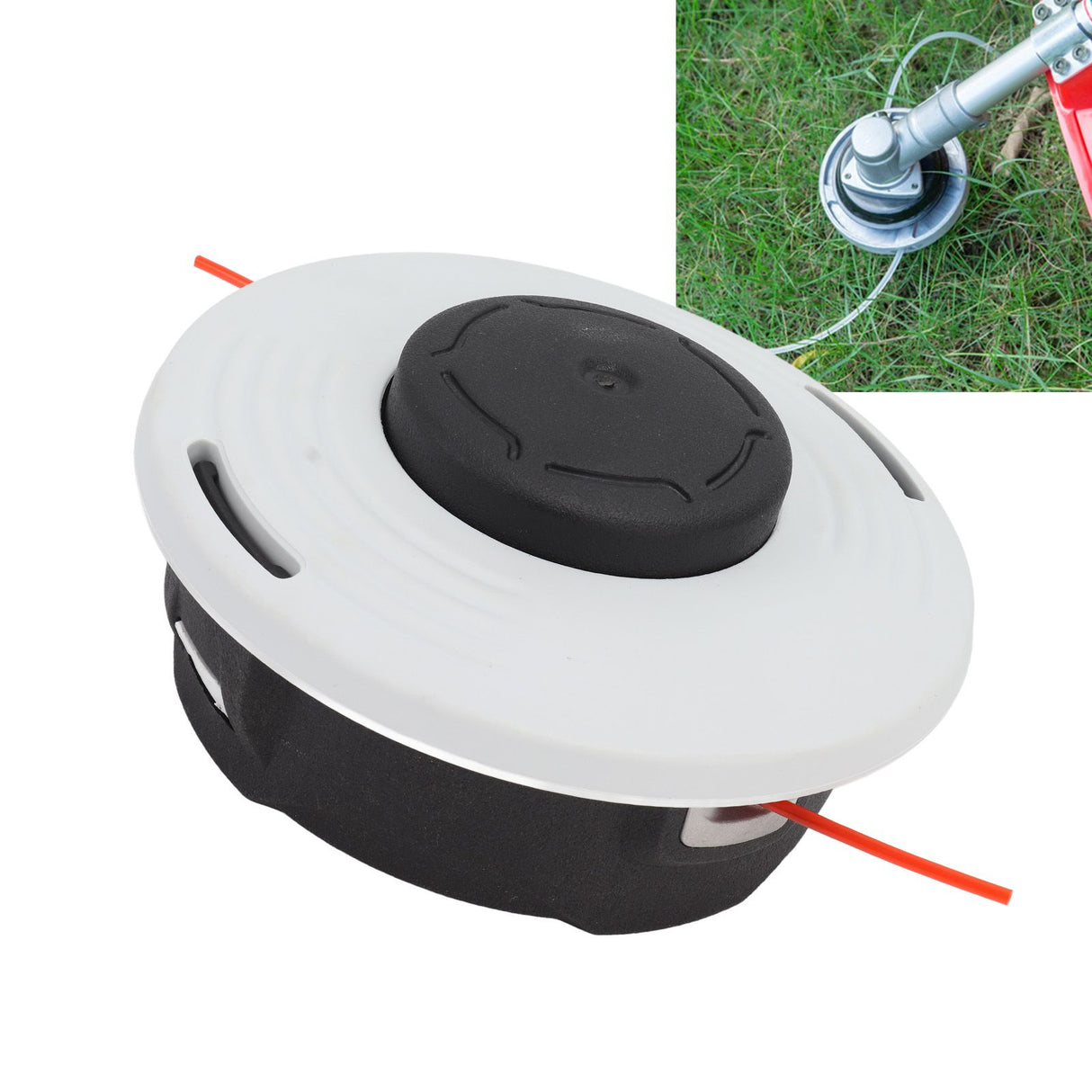 Grass Trimmer Head M10x1.0mm Thread 16cm Diameter High Accuracy Mowing Head Replacement for Lawns Yard
