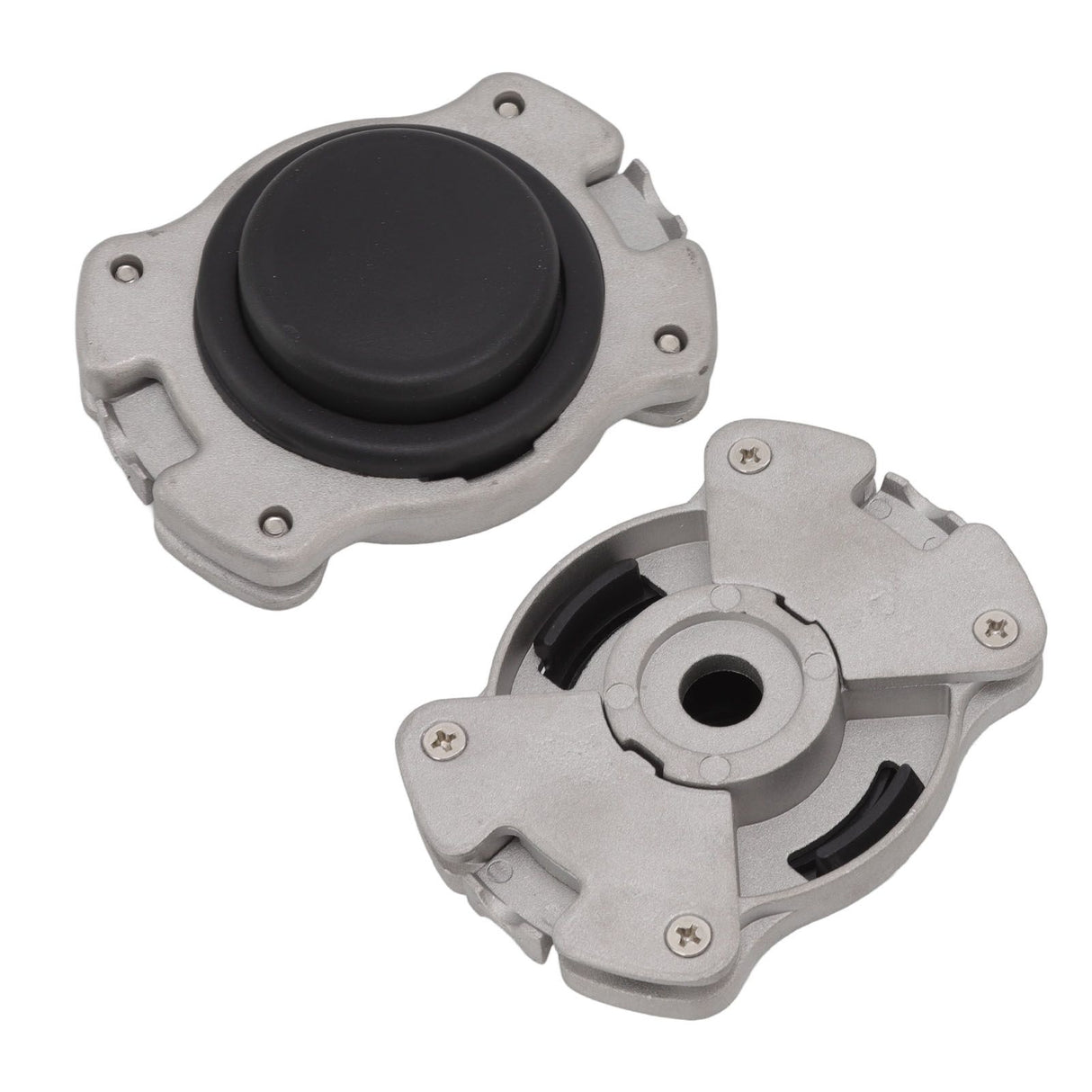 Universal Trimmer Head 0.5in Hole Diameter Aluminium High Accuracy String Trimmer Head with 2 Lines for Replacement