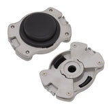 Universal Trimmer Head 0.5in Hole Diameter Aluminium High Accuracy String Trimmer Head with 2 Lines for Replacement