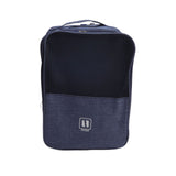 3 Layers Travel Shoe Bag Holds 3 Pair of Shoes Waterproof Portable Shoe Storage Bag for Travel Camping Daily Use Navy Blue