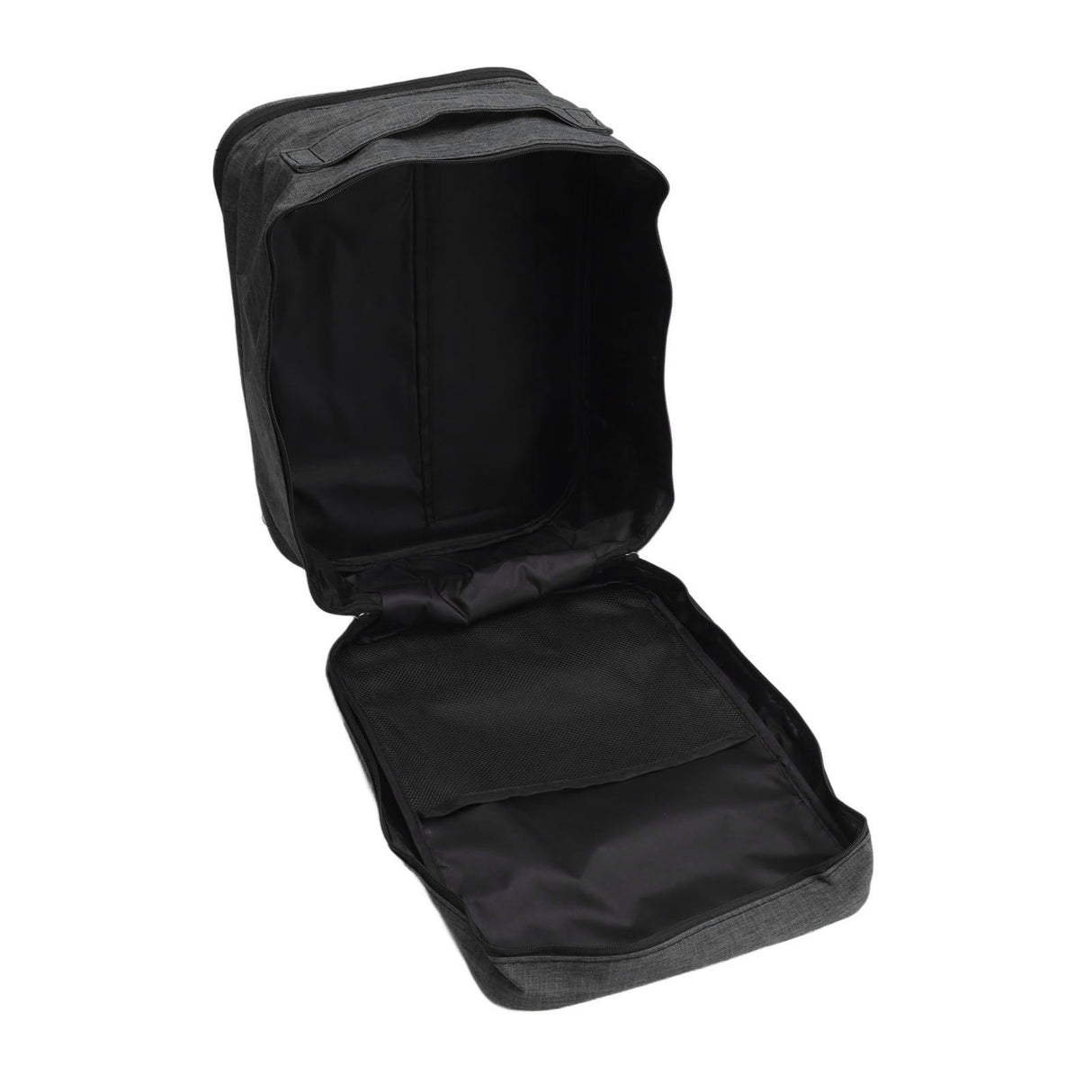 3 Layers Travel Shoe Bag Holds 3 Pair of Shoes Waterproof Portable Shoe Storage Bag for Travel Camping Daily Use Black