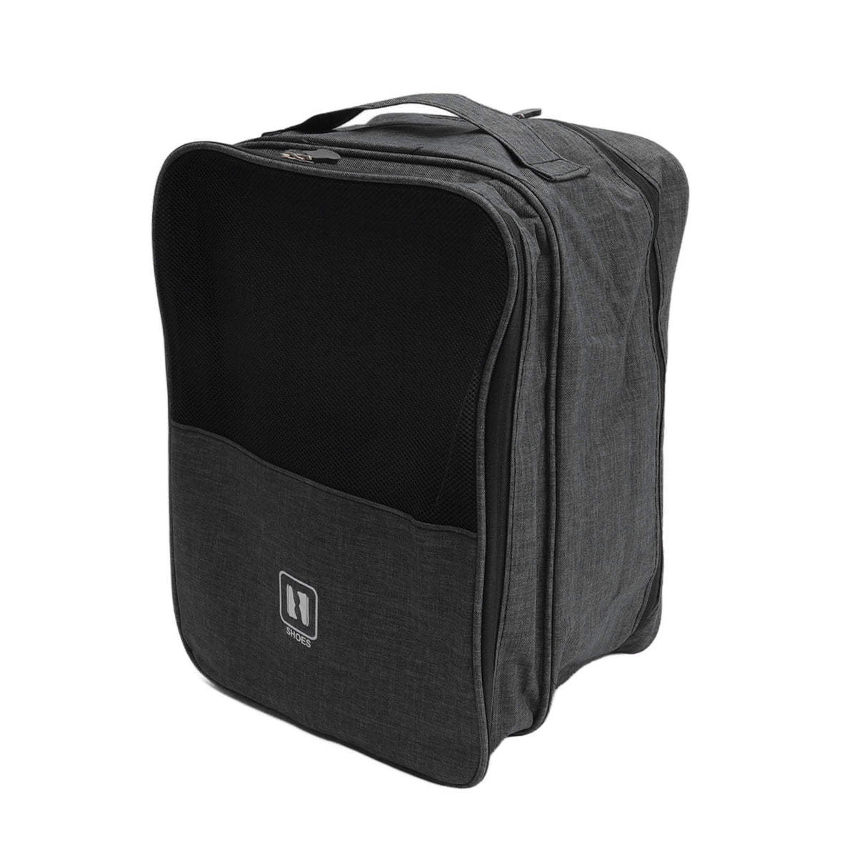 3 Layers Travel Shoe Bag Holds 3 Pair of Shoes Waterproof Portable Shoe Storage Bag for Travel Camping Daily Use Black