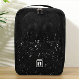 3 Layers Travel Shoe Bag Holds 3 Pair of Shoes Waterproof Portable Shoe Storage Bag for Travel Camping Daily Use Black - Extra Image