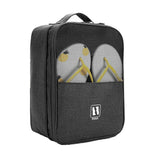 3 Layers Travel Shoe Bag Holds 3 Pair of Shoes Waterproof Portable Shoe Storage Bag for Travel Camping Daily Use Black