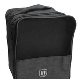 3 Layers Travel Shoe Bag Holds 3 Pair of Shoes Waterproof Portable Shoe Storage Bag for Travel Camping Daily Use Black