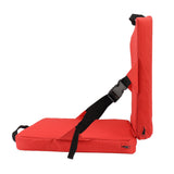 Outdoor Chair Cushion Portable Comfortable Oxford Cloth Foldable Stadium Seat Cushion Red