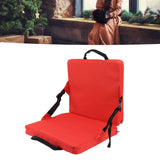 Outdoor Chair Cushion Portable Comfortable Oxford Cloth Foldable Stadium Seat Cushion Red - Extra Image