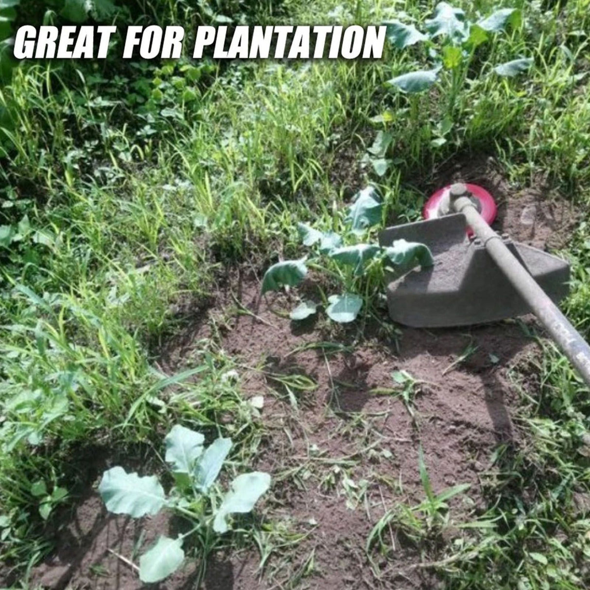 Grass Trimmer Head Multi Function Lawn Mower Weeding Plate Replacement with Interchangeable Blade for Gardening