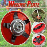 Grass Trimmer Head Multi Function Lawn Mower Weeding Plate Replacement with Interchangeable Blade for Gardening - Extra Image