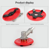 Grass Trimmer Head Multi Function Lawn Mower Weeding Plate Replacement with Interchangeable Blade for Gardening