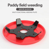 Grass Trimmer Head Multi Function Lawn Mower Weeding Plate Replacement with Interchangeable Blade for Gardening - Extra Image